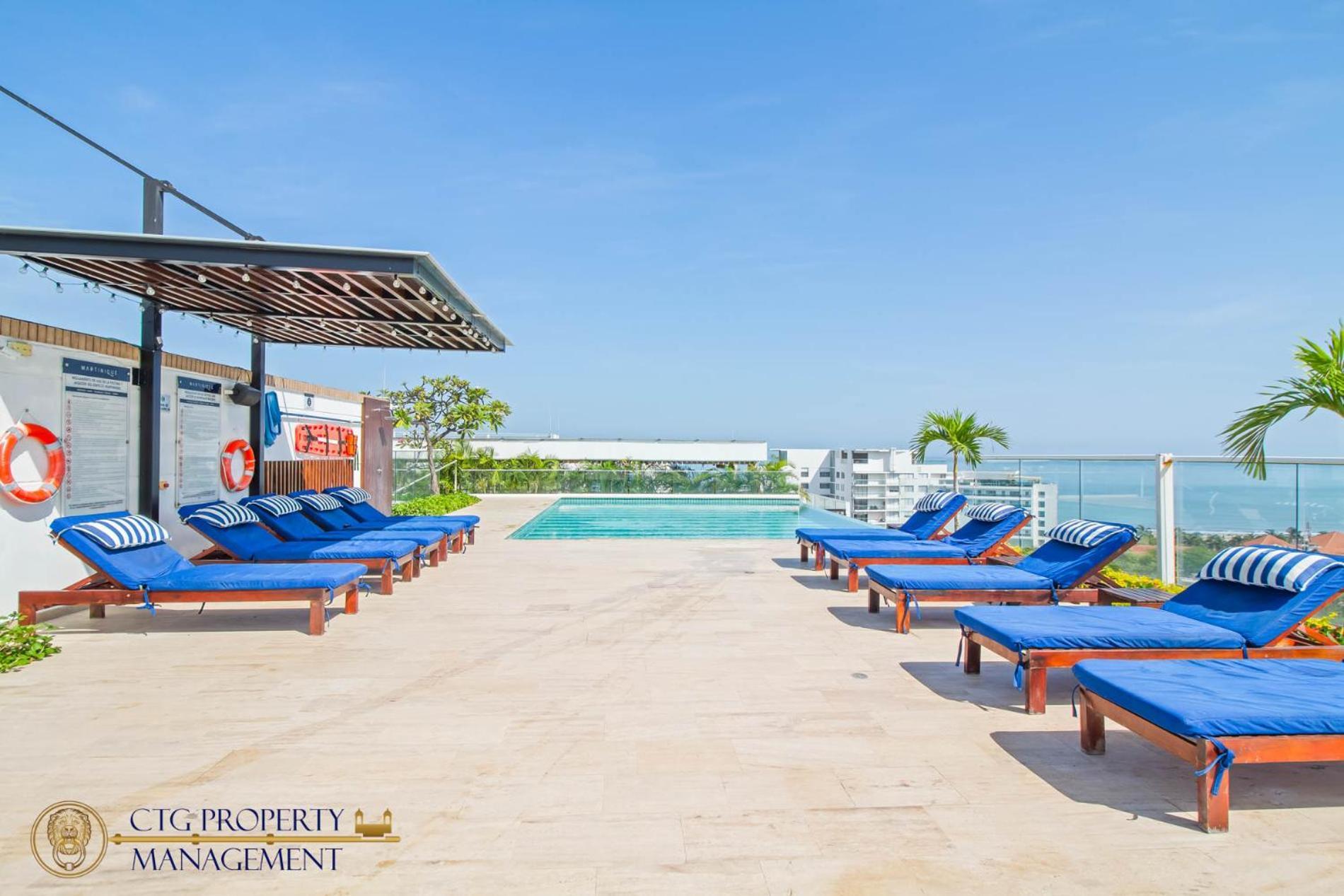 Martinique Cartagena - Apartamento Para 6 Con Jacuzzi Privado Exterior foto